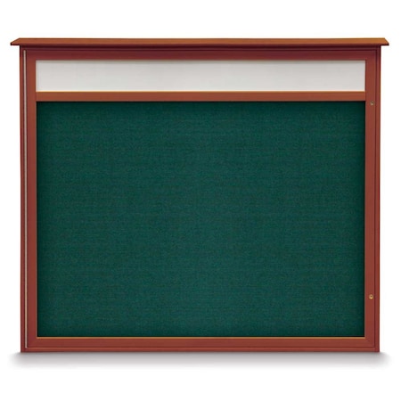 United Visual Products Double Door Enclosed Indoor Letterboard UV11255-BLACK-BLACK